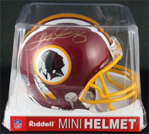 Clinton Portis Autographed Washington Redskins Replica Mini Helmet