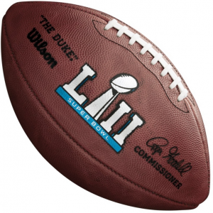 Wilson Super Bowl 52 NFL Roger Goodell The Duke Official Game Football