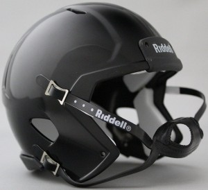 Riddell Black with Black Parts Blank Customizable Speed Mini Football Helmet Shell