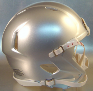 Riddell Bay Silver Blank Customizable Speed Mini Football Helmet Shell