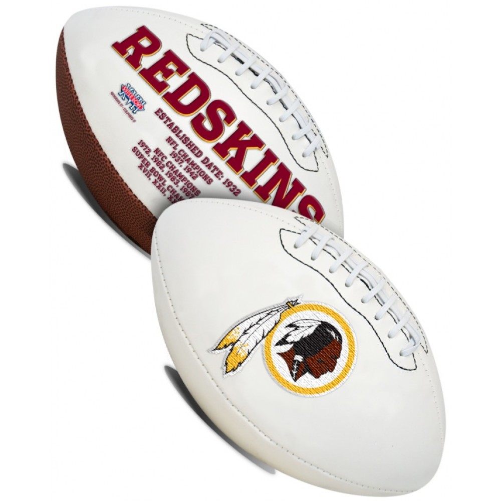 WA White Rawlings Official Size Signature Series Autograph Football