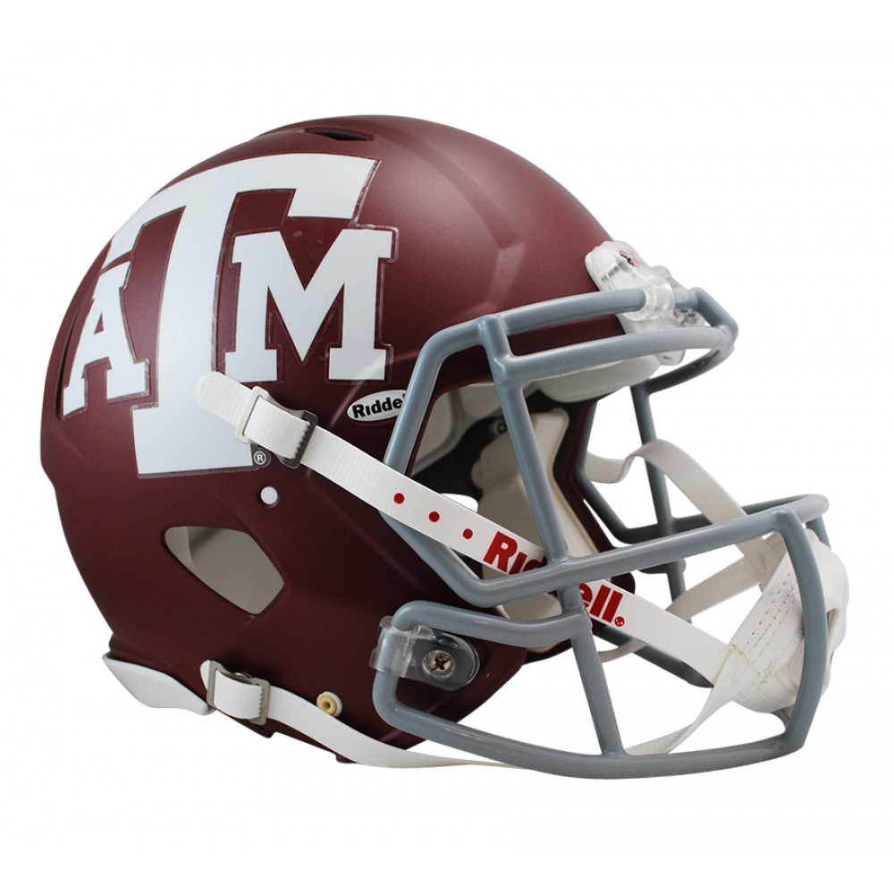 Riddell NCAA Texas A&M Aggies Matte Maroon Authentic Speed Full Size