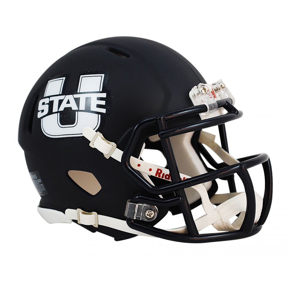 Utah St Aggies Matte Navy Revolution Speed Mini Helmet NEW 2013