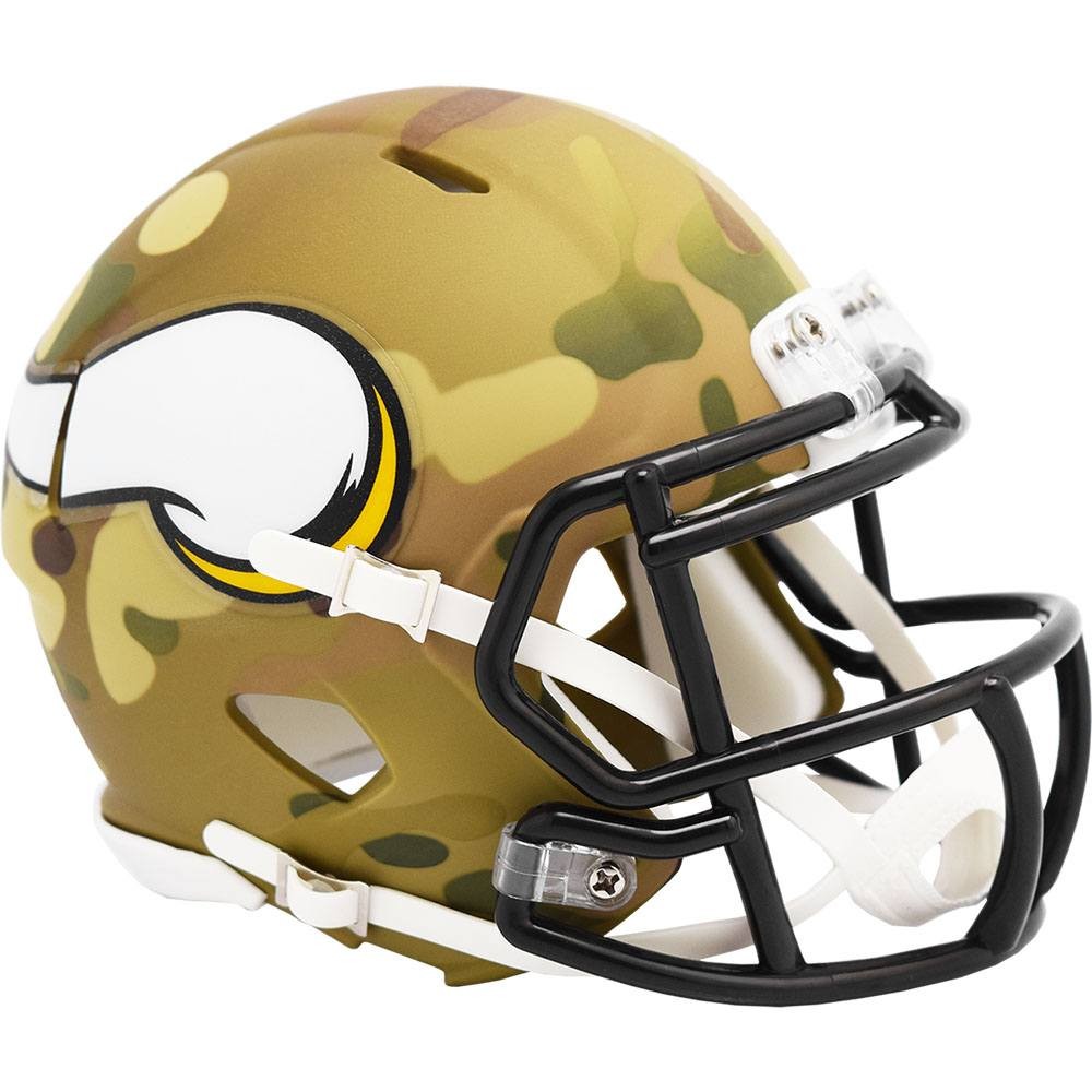 Minnesota Vikings 2020 Camo Riddell Mini Speed Helmet