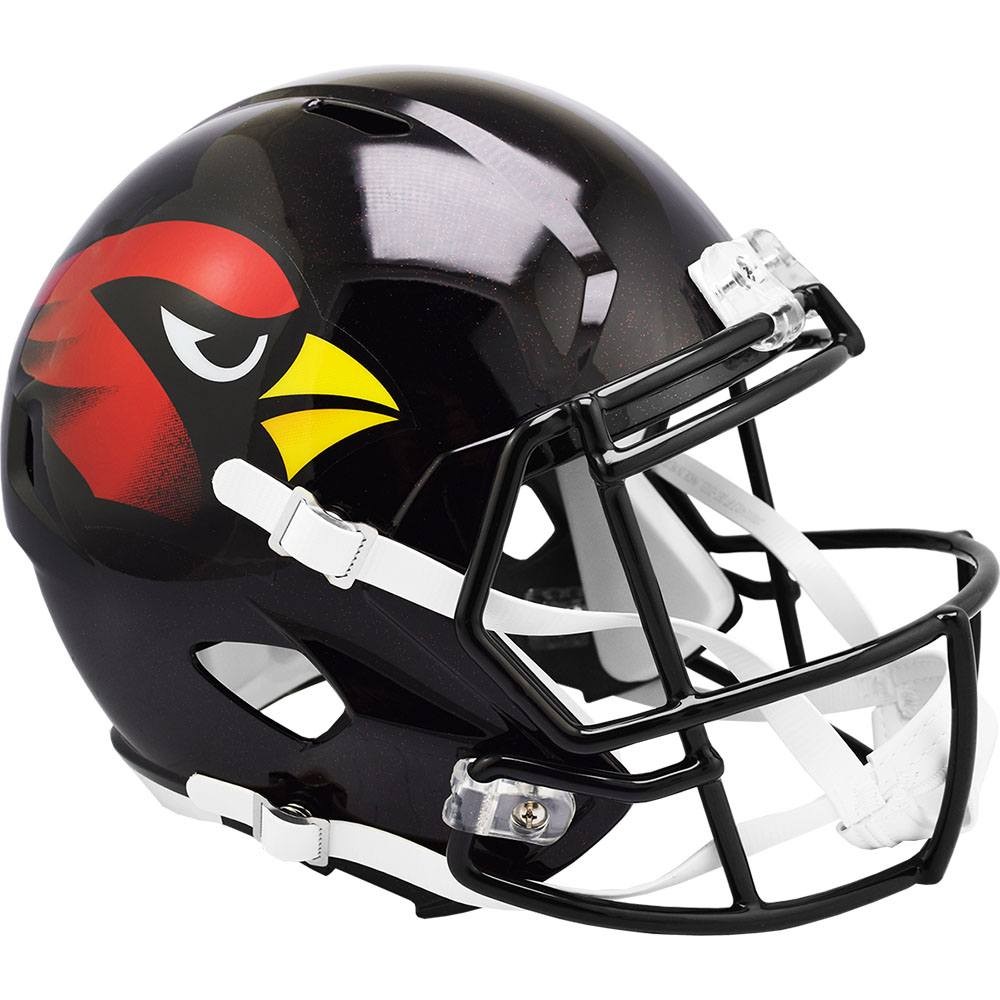 Arizona Cardinals On-Field Alternate Riddell Full Size Replica Speed Helmet Black Shell New 2022