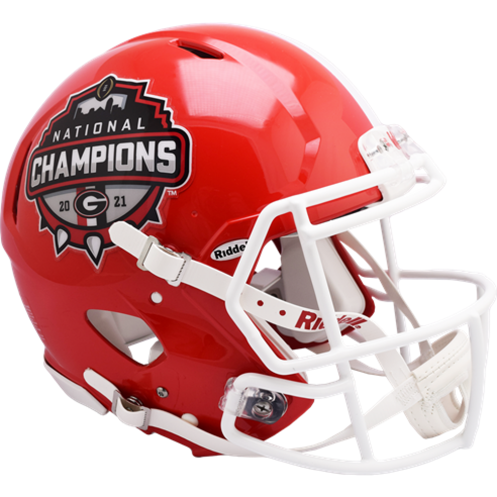 Limited Edition Georgia Bulldogs 2021 CFP National Champions Riddell Full Size Replica Speed Helmet New 2022