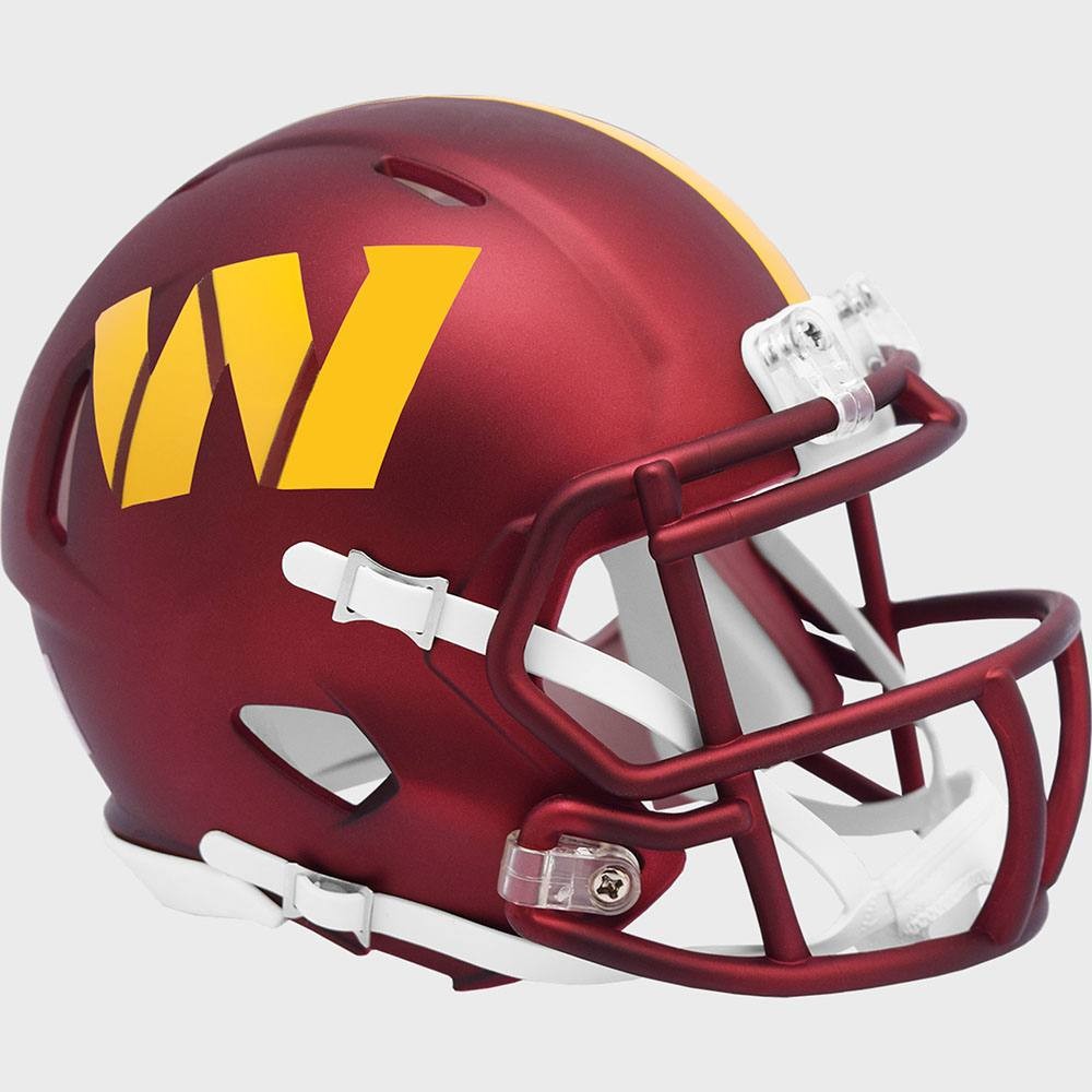 Washington Commanders Anodized Maroon Riddell Mini Speed Helmet New 2022