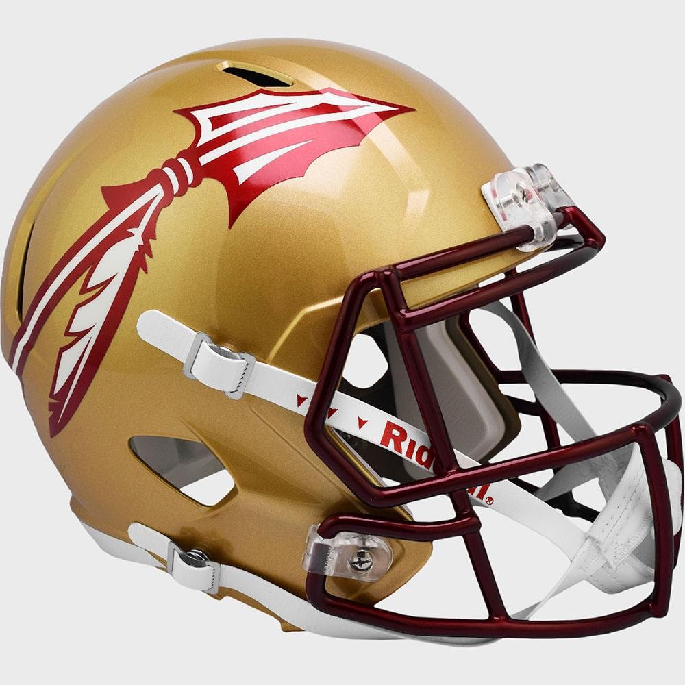 Florida St Seminoles Metallic Paint Riddell Full Size Replica Speed Helmet New 2022