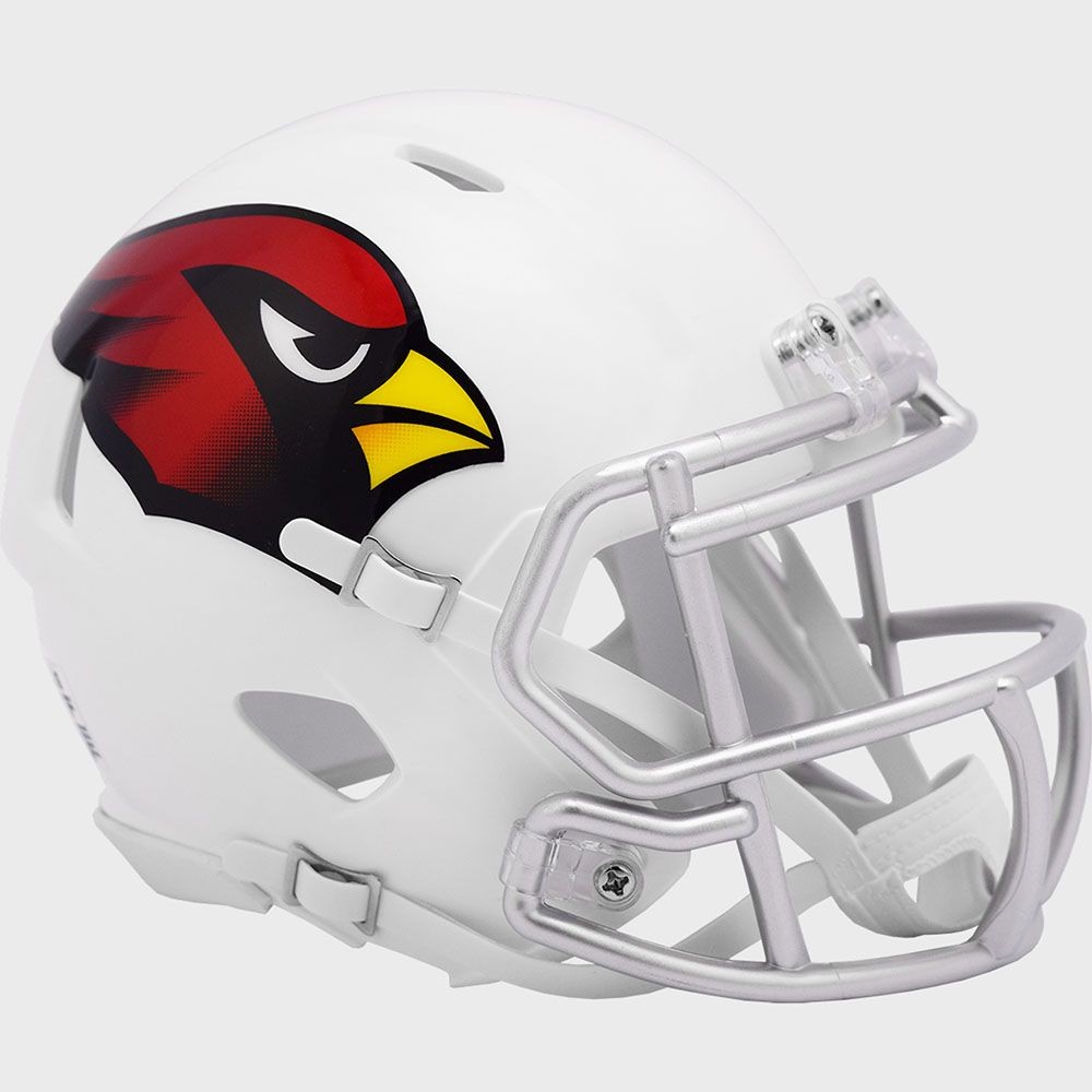 Arizona Cardinals Riddell Mini Speed Helmet with Silver Facemask New 2023