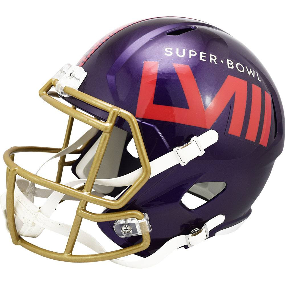 Limited Edition NFL Super Bowl 58 Riddell Full Size Replica Speed Helmet Purple Shell New 2024