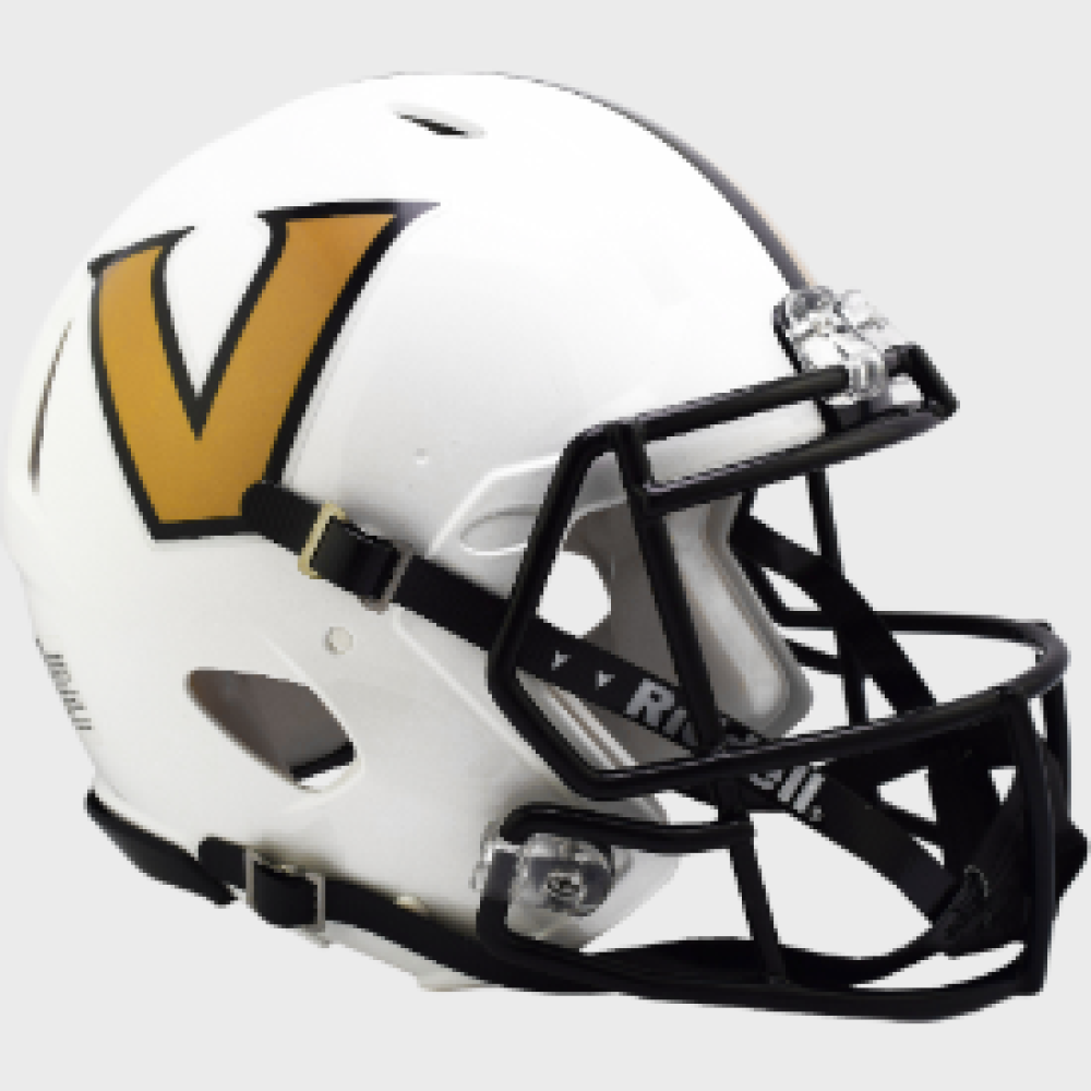Vanderbilt Commodores White Riddell Full Size Authentic Speed Helmet New 2023