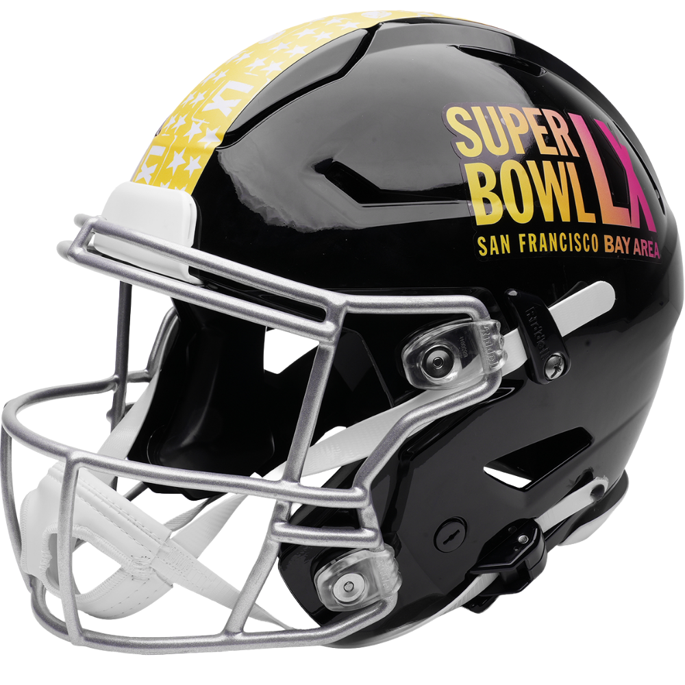 Limited Edition NFL Super Bowl 60 Riddell Full Size Authentic SpeedFlex Helmet Black Shell New 2026