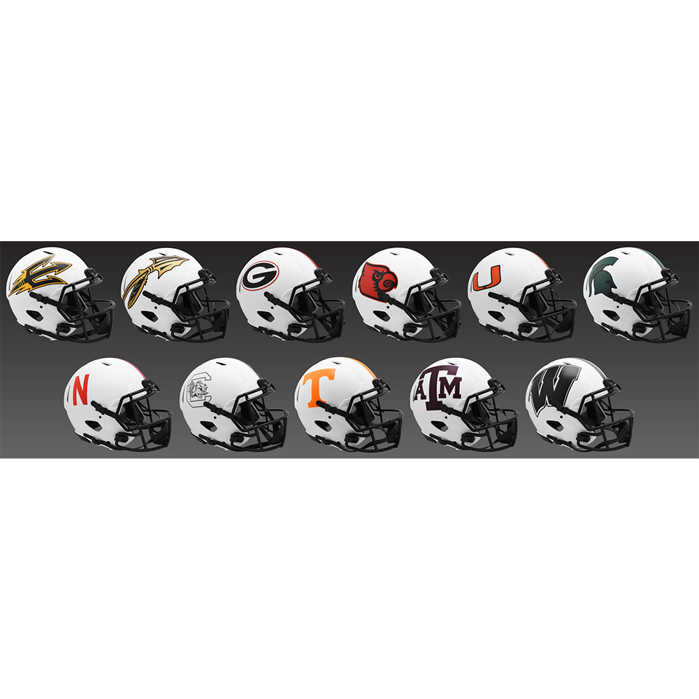 Limited Edition College Lunar 2021 Riddell Mini Speed Helmets