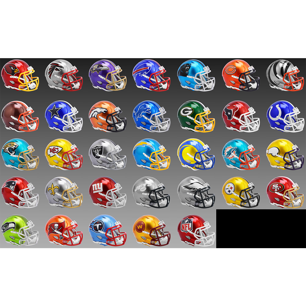 Limited Edition NFL Flash 2021 Riddell Full Size Replica Speed Helmets