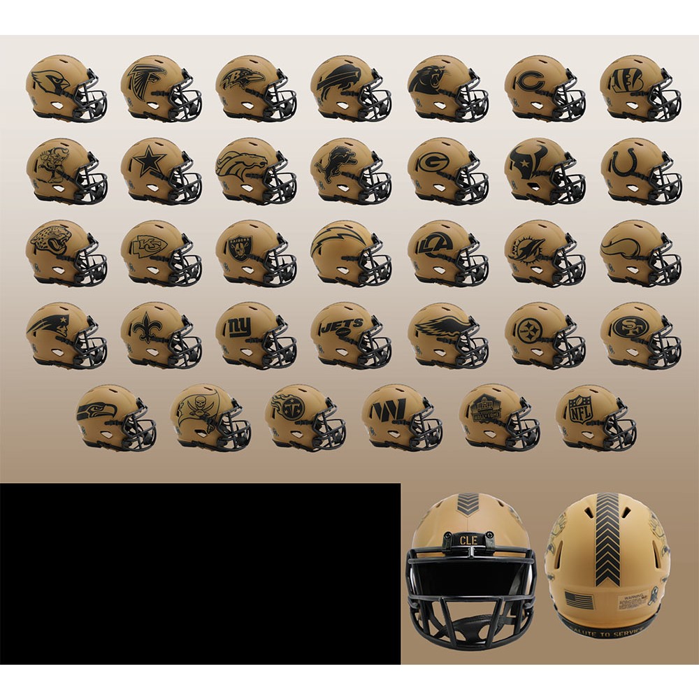 Limited Edition NFL Salute to Service Alternate 2023 Series 2 Riddell Full Size Authentic SpeedFlex Helmets CHOOSE FROM 32 TEAMS New 2023