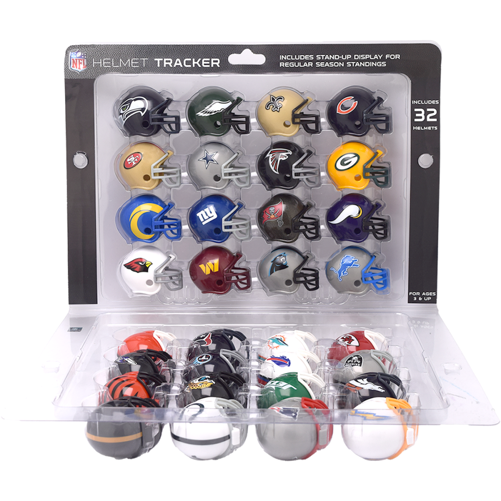 NFL Standings Tracker Riddell Vending Size Vsr4 Helmet Set 32pc New 2026