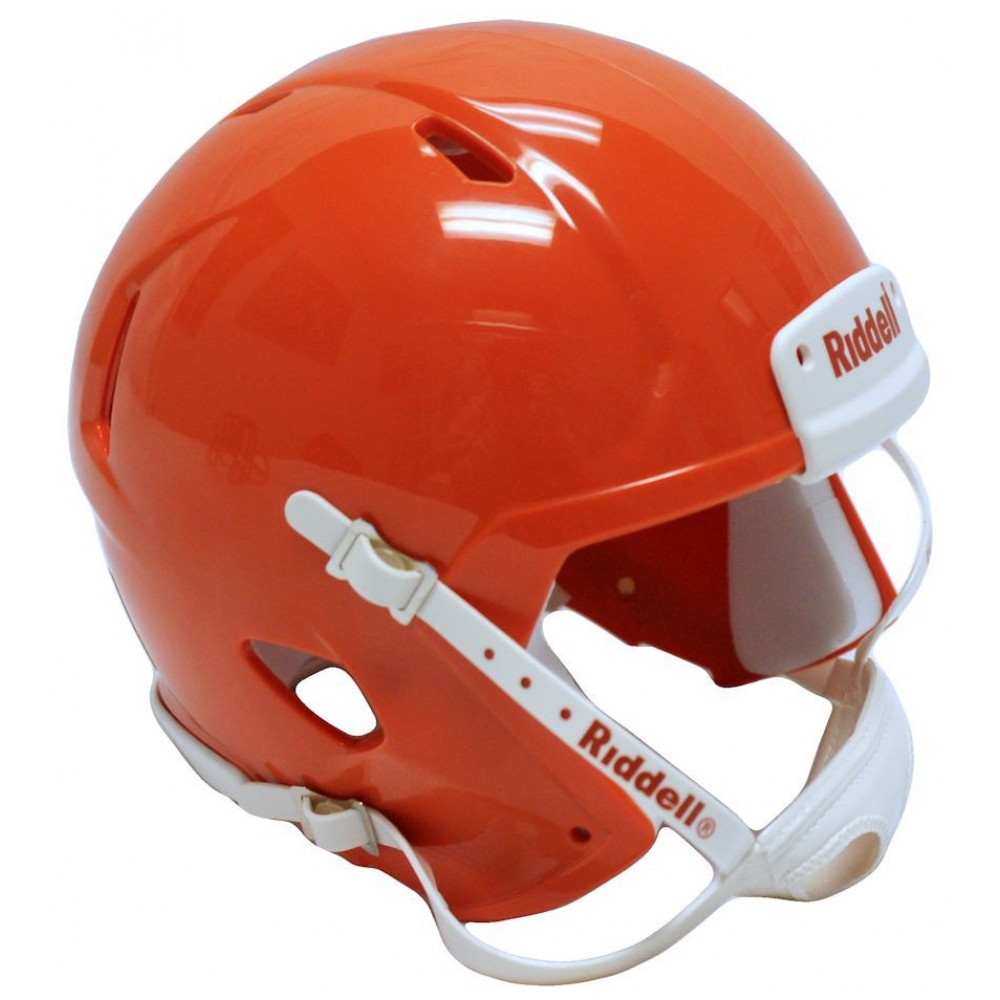 Riddell Burnt Orange Blank Customizable Speed Mini Football Helmet Shell