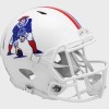 New England Patriots 1982-1989 Throwback On-Field Alternate Riddell Full Size Authentic Speed Helmet ​White Shell