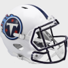 Tennessee Titans 1999-2017 Throwback Riddell Full Size Replica Speed Helmet White Shell with Navy Blue Facemask