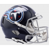 Tennessee Titans 2018-2025 Throwback Riddell Full Size Authentic Speed Helmet Satin Navy Metallic