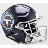 Tennessee Titans 2018-2025 Throwback Riddell Full Size Authentic SpeedFlex Helmet Satin Navy Metallic