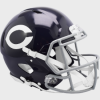 Chicago Bears 1962-1973 Throwback Riddell Full Size Authentic Speed Helmet with Gray Facemask with White C