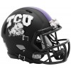 TCU Horned Frogs 2019 Matte Black Riddell Mini Speed Helmet