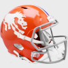 Denver Broncos 1966 Throwback Riddell Full Size Replica Speed Helmet with Orange Shell with Light Gray Facemask