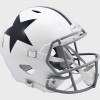 Dallas Cowboys 1960-1963 Throwback On-Field Alternate Riddell Full Size Replica Speed Helmet White Shell