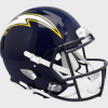 San Diego (Los Angeles) Chargers 1988-2006 Throwback Riddell Full Size Authentic Speed Helmet Navy Blue Shell with Navy Blue Facemask