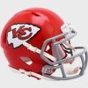 Kansas City Chiefs 1963-1973 Throwback Riddell Mini Speed Helmet Gray Facemask