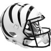 Cincinnati Bengals On-Field Alternate Riddell Full Size Replica Speed Helmet White Shell with Black Tiger Stripes New 2022
