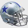 Dallas Cowboys 1964-1966 Throwback Riddell Full Size Authentic Speed Helmet with Royal Blue Star and Royal Blue Center Stripe