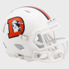 Denver Broncos On-Field Alternate Snowcapped Riddell Mini Speed Helmet White Shell with White Facemask New 2023