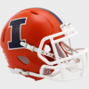 Illinois Fighting Illini Orange Riddell Mini Speed Helmet New 2023