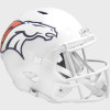 Denver Broncos On-Field Alternate Riddell Full Size Replica Speed Helmet ​​White Shell with White Facemask New 2024