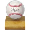 Light Wood Baseball Holder