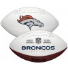 Denver Broncos White Wilson Official Size Autograph Series Signature Football
