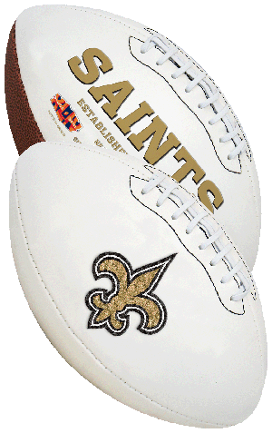 Rawlings NFL New Orleans Saints Signature Series Full Size Football