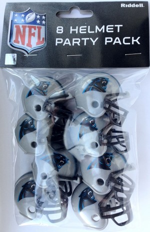Carolina Panthers Replica Gumball Party Pack Helmets 8ct