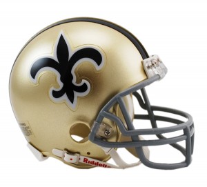 New Orleans Saints 1967-1975 Throwback Replica Mini Helmet