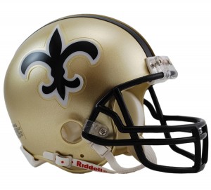 New Orleans Saints 1976-1999 Throwback Replica Mini Helmet