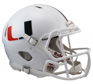 Miami Hurricanes Authentic Revolution Speed Full Size Helmet