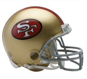 San Francisco 49ers 1964-1995 Throwback Replica Mini Helmet