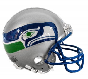 Seattle Seahawks 1983-2001 Throwback Replica Mini Helmet