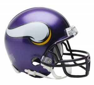 Minnesota Vikings 2006-2012 Throwback Replica Mini Helmet