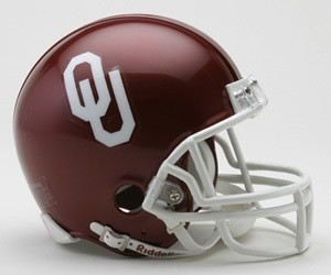 Oklahoma Sooners Riddell Mini Vsr4 Helmet