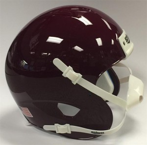 Schutt Maroon Blank Customizable XP Authentic Mini Football Helmet Shell