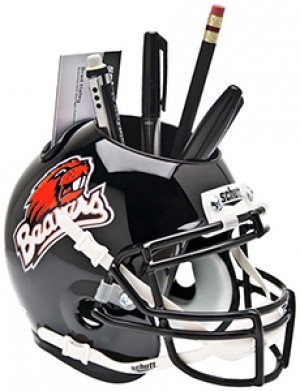 Oregon St Beavers 1999-2012 Throwback Authentic Mini Helmet Desk Caddy