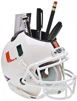 Miami Hurricanes Authentic Mini Helmet Desk Caddy